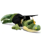 DolliBu Alligator Graduation Plush Toy Stuffed Animal Dress Up, 18 Inch
