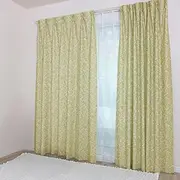 [KAIRACE] Flame-retardant Curtain Set of 2 Panels (Thick 1 Sheet, 1 Lace) [Made in Japan 144 Size] William Morris Thistle Thistle Thick (Insulated, Thermal Insulation, Grade 3 Light Blocking) + Mirror