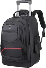 [Generic] Rolling Backpack, Carry-on Luggage, Travel, Camping, Trolley Suitcase, Large Capacity, Travel Backpack with Wheels