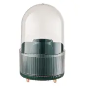 Makeup Brush Holder Organizer with Lid, 360°Rotating Makeup Brush Organizer6132