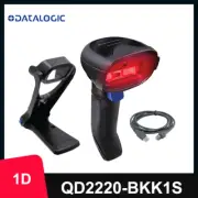 Datalogic QuickScan QD2220-BKK1S Handheld 1D USB Barcode Scanner Imager w/ Stand