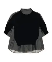 panelled top 1,2,3 Indigo
