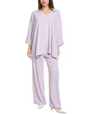 St. John Solid Soft Georgette Top