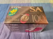 4 Pack TDK SA-100 High Bias Cassette Tapes - Sealed