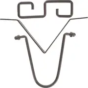 Rain Chain Install Hooks Metal Adapter Set v Shape Design Easy Installation Enhance Gutter Drainage