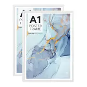 Cooper & Co. Set of 2 A1 White Poster Photo Frames
