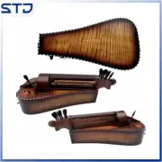 Beautiful Hand Made maple wood 6 strings 23 keys Hurdy Gurdy,inlay shell