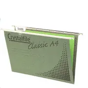 Crystalfile Suspension Files Classic A4 Green Box 50