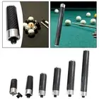 Billiards Pool Cue Extension with Bumper Portable Snooker Cue Stick Extender