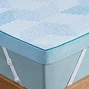 PERLECARE Firm Mattress Topper Queen - 3 Inch Cooling Memory Foam Bed Topper for Pressure Relief, Soft and Supportive, Non-Slip Design, Removable and Washable Cover, CertiPUR-US Certified