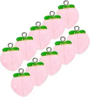 [VILLFUL] Diy Jewelry Charms Set 10pcs Peach Charms for Earring Necklace Bracelet Making