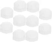 [TIDTALEO] 10pcs Boys and Girls Kitchen Work Cap Children Chef Hat Breathable Baker Chef Cap for Boys and Girls Cooking Hat White