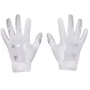 Under Armour Football Gloves Super Sticky Glue Grip White/Silver Women's NWT