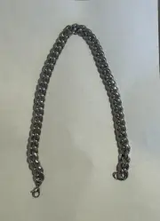 16 Inch Cuban Chain Necklace - Silver