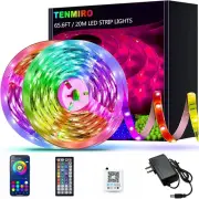 65.6ft Led Strip Lights, Ultra Long RGB Color Changing LED Light Strips Kit w...