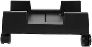 Desktop CPU Holder Stand with Wheels Mobile Computer Tower Bracket for Home Office Smooth Surface Rounded Corners Heat Dissipation Design Convenient Storage