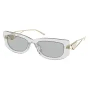 NEW PRADA SQUARE WOMEN CLEAR GREY PR14YS 12R50K SUNGLASSES PR 14YS PRADA SPR 14Y