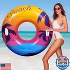 HeySplash Pool Tubes for Adult, 42 Inch Large Floats Tube Rafts with Handles,