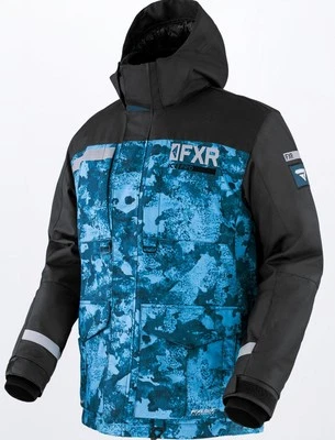 FXR Excursion Ice Pro Mens 20 Snow Jacket Slate Camo 3XL