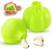 4er Pack Silicone Garlic Peeler Garlic Skin Remover Keeper Easy Quick to Peel Garlic Cloves Automatic Garlic Skin Remover Keeper Garlic Roller Peeling funny kitchen tools