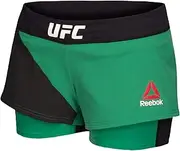 Reebok UFC Crossfit Women's Green Octagon Speedwick Performance Shorts