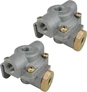 ZUVELLO 289714 Air Brake Double Check Quick Release Valve Fit For Bendix 289714 Haldex 289714X KN32041, 2 Pack