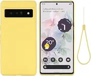 Compatible with Google Pixel 7 Pro, Slim Fit Fashion Silicone Shockproof Back Case Cover Phone Case for Google Pixel 7 Pro-Yellow