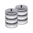 Soga 2X 3Tier Stainless Steel Steamers With Lid Work Inside Of Pot