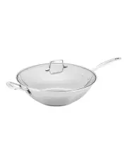 [Scanpan] Impact Covered Wok 32cm in Stainless Steel