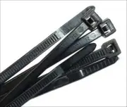 14" Black Nylon Cable Zip Ties QTY 500 - 50lb USA Made zip or wire tie