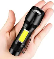 Mini Flashlight High Lumens Rechargeable, Small Flashlights 3 Modes, Pocket F...