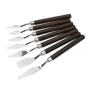 7Pcs Art Spatula Set, Stainless Steel Spatula Painting Scraper for Artists