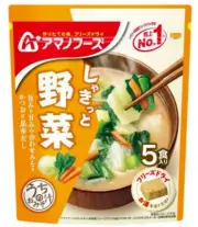 Vegetable Instant Miso Soup freeze-dried type 5 cups Amano foods from Japan
