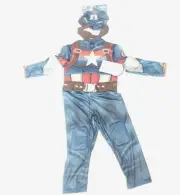DISNEY Brand Marvel Avengers Captain America Costume Youth Size 3