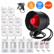 Smart WIFI Security Alarm System 110dB Wireless Home Burglar Motion Door Sensor