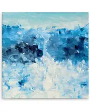 Ready2HangArt Beach Glass Wrapped Canvas Art Wall Art by Karen Moehr