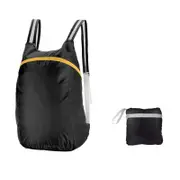 Catzon Folding Backpack High Quality Polyester Fabric Ultra-light Outdoor Bag For Travel Hiking-Black