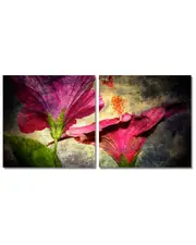 Ready2HangArt Hibiscus 2-Piece Wrapped Canvas Wall Art by Tristan Scott