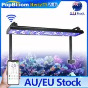 PopBloom Reef LED Aquarium Light Full Spectrum Coral Marine Tank with 2 Arm Kit