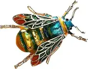 [GLSTOY] Unique Cartoon Bee Brooch Creative Alloy Lapel Pin for Sweater Decorative Breastpin Accessory