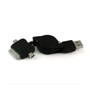 【最高22%回饋+299免運】iphone4 iphone5 ipad micro usb 三合一 USB 手機伸縮線/充電線/伸縮線★(7-11滿299免運)