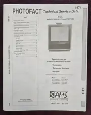 Sams Photofact 4474 Service Manual for RCA F32730SBFM1, F32730SBJX1, F35755MBFM2