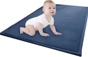 Coral Velvet Area Rug, Foldable Crawling Floor Mats, Portable Baby Play Mat, ...