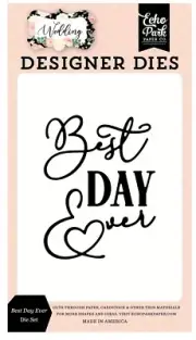 Echo Park Paper WEDDING Best Day Ever Die Set WED258042