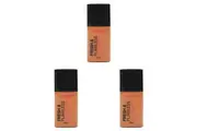 3x Australis 30ml Fresh & Flawless Full Coverage Foundation SPF15 Deep Tan