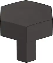 [Amerock] Cabinet Knob | Matte Black | 1-1/4 inch (32 mm) Diameter | Caliber | 1 Pack | Drawer Knob | Cabinet Hardware