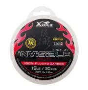 Xzoga 100% Fluorocarbon Invisible Fishing Leader Pink Line 15lb/30yds 0.30mm JAP