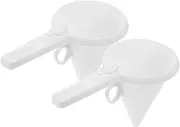 2pcs Cream Weight Funnel Gummy Bear Mold Cream Portion Funnel Baking Funnel Dispenser Funnel Pastry Dispenser Funnel Hand Mold Funnel Cake Maker Handheld White Ice Cream for Liquid Oil Transfe/1178