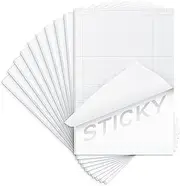 Golden State Art, 20x30 One Side Self Adhesive White Foam Boards 10 Pack 3/16" Thick Lightweight but Sturdy Self Sticky Foam Boards for Projects, Pictures, Decorations and Craft Display