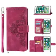 MCC iPhone 6 6s Wallet Case Cover Extra Card Slots w/ Strap Apple iPhone6 [Red]